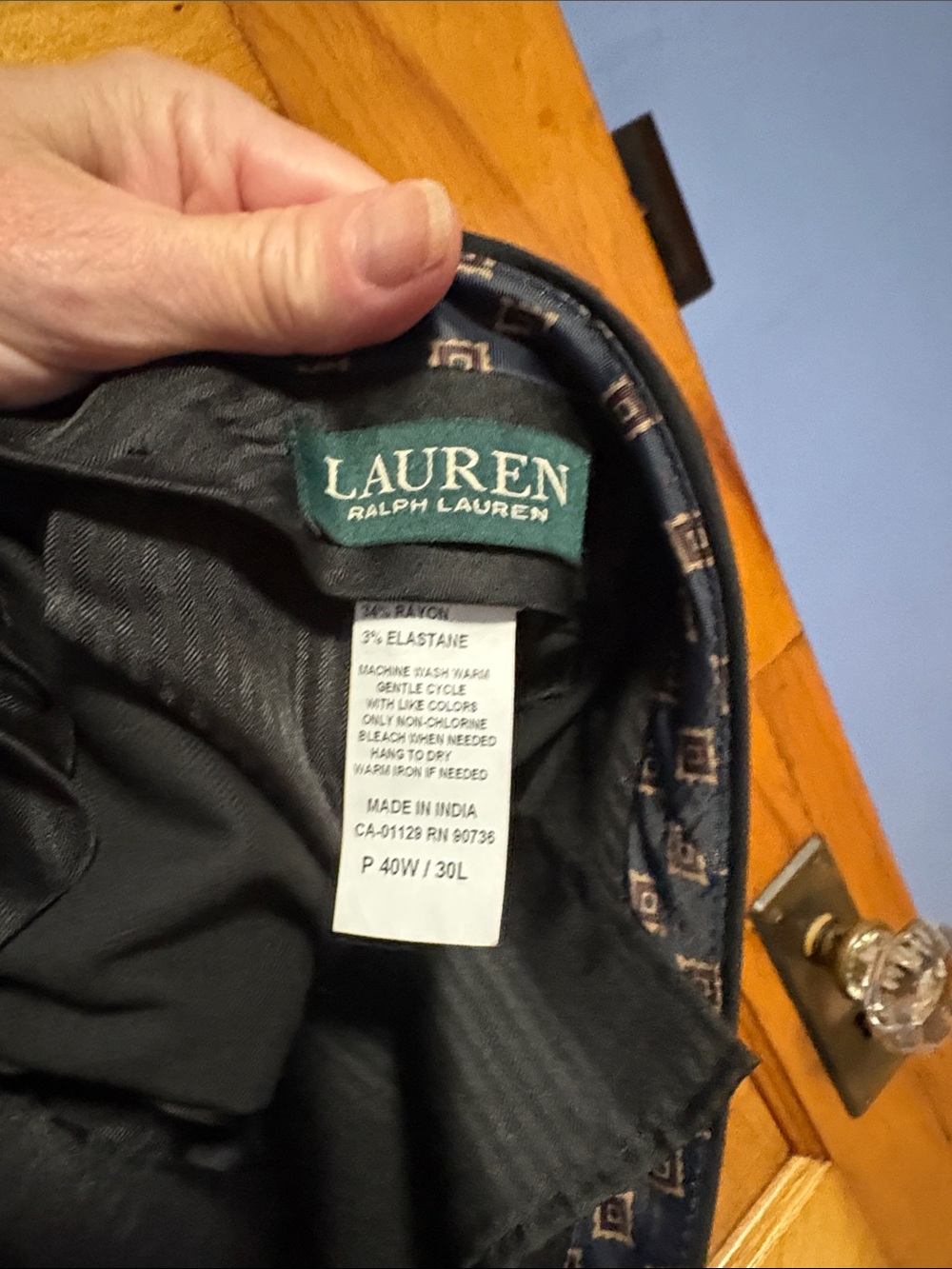 Men's Jacket - Label View